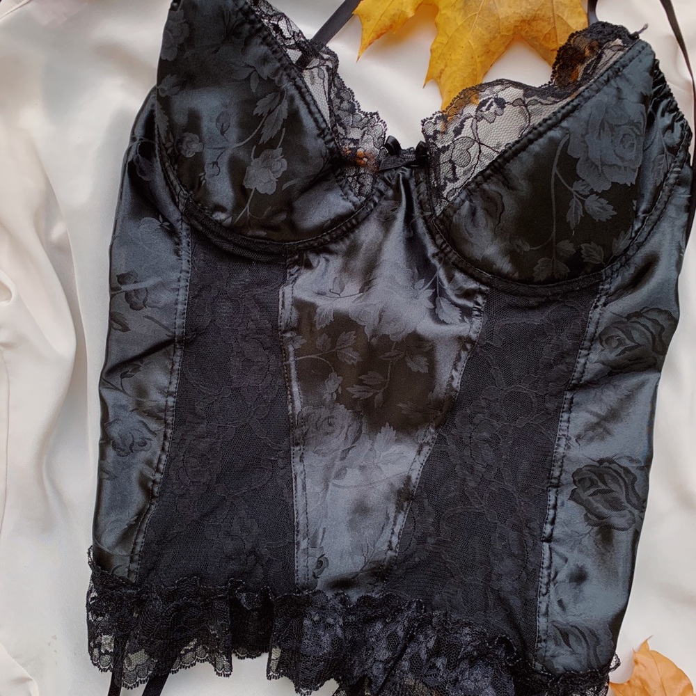 Black Vintage Lace Camisole